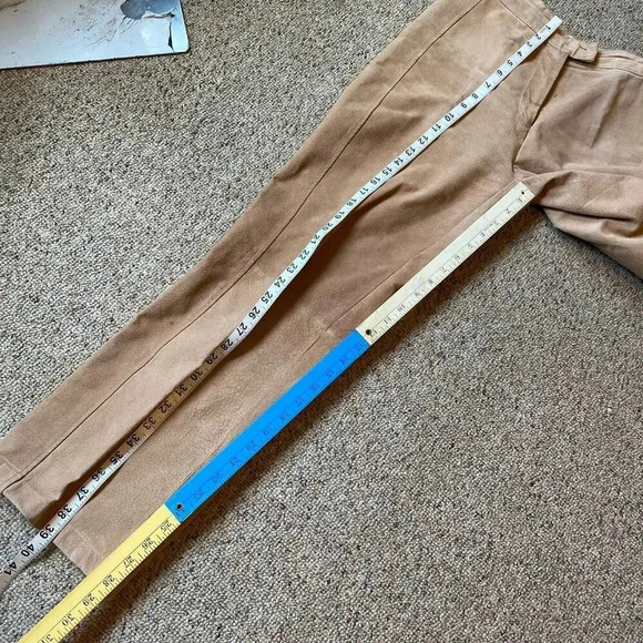 Chadwick’s 100% Leather Straight Leg Pants Women Size 8 - Picture 3 of 9